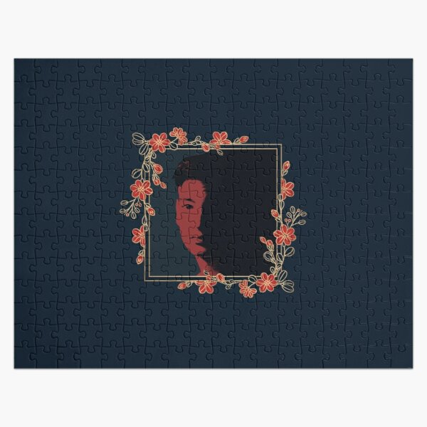 Joji Red Floral Portrait (no font) Jigsaw Puzzle RB3006 product Offical Joji Merch