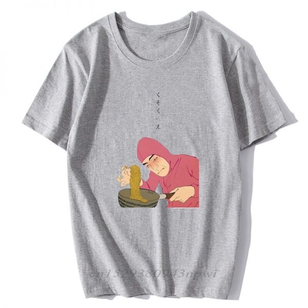 Pink Guy Ramen Short Sleeve Japan T shirt Print King Summer Tees Funny Vaporwave T Shirts 1 - Fans Joji™ Store