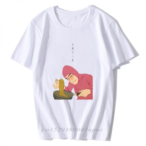 Pink Guy Ramen Short Sleeve Japan T shirt Print King Summer Tees Funny Vaporwave T Shirts 2 - Fans Joji™ Store